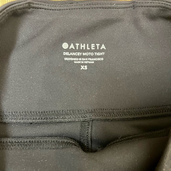 Athleta Delancey Moto Tight Sculptek Black‎ - Size XS - Picture 6 of 8